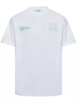 Футболка с логотипом Off-White, белый