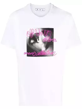 Футболка с логотипом OFF-WHITE, белый