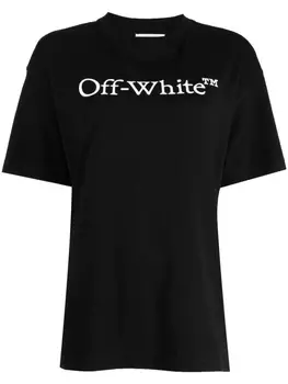 Футболка с логотипом Off-White, черный