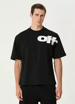 Футболка с логотипом Off-White, черный