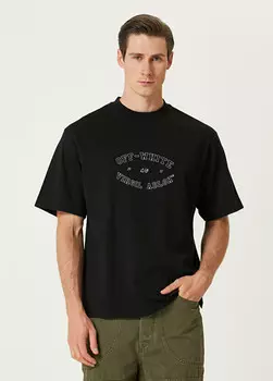 Футболка с логотипом Off-White, черный