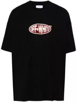 Футболка с логотипом OFF-WHITE, черный