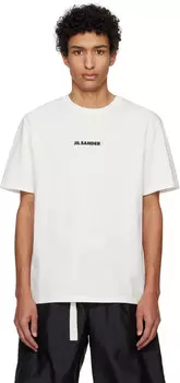 Футболка с логотипом Off-White Jil Sander, Porcelain