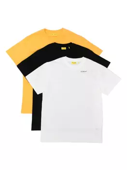 Футболка с логотипом Off-White Kids (упаковка из трех штук), белый