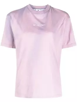 Футболка с логотипом Off-White, розовый