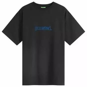 Футболка с логотипом Outline Postal, черный