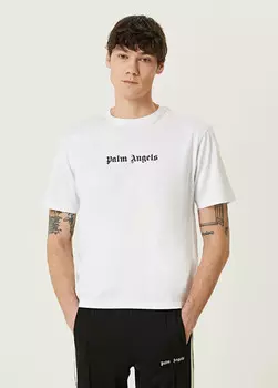Футболка с логотипом Palm Angels, белый