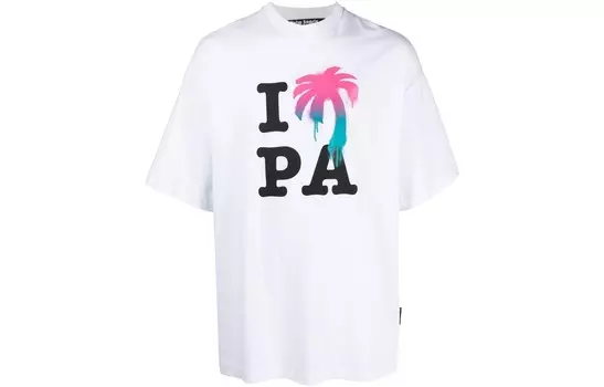 Футболка с логотипом Palm Angels, белый