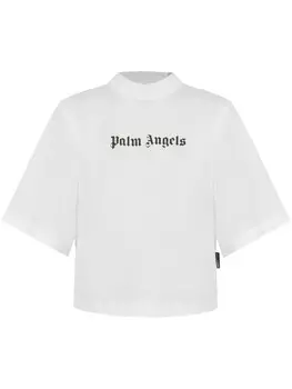 Футболка с логотипом Palm Angels, белый