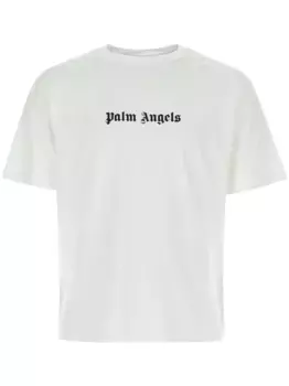 Футболка с логотипом PALM ANGELS, белый