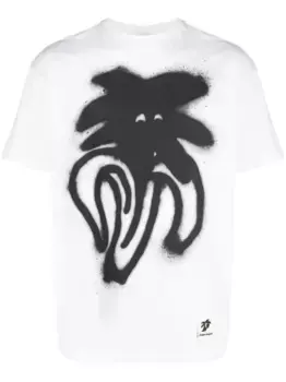 Футболка с логотипом PALM ANGELS, белый