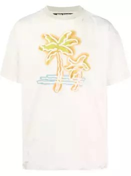 Футболка с логотипом PALM ANGELS, нейтральный