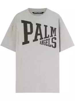 Футболка с логотипом PALM ANGELS, серый