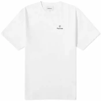 Футболка с логотипом Palmes Allan на груди, белый