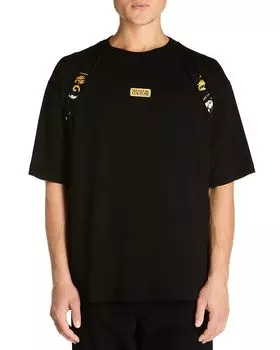 Футболка с логотипом Panel Hardware Versace Jeans Couture, черный