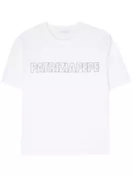 Футболка с логотипом Patrizia Pepe, белый