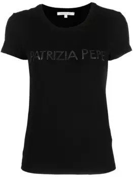 Футболка с логотипом Patrizia Pepe, черный
