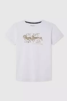 Футболка с логотипом Pepe Jeans London, белый