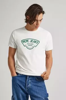 Футболка с логотипом Pepe Jeans London, белый