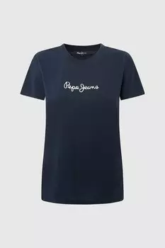 Футболка с логотипом Pepe Jeans London, синий