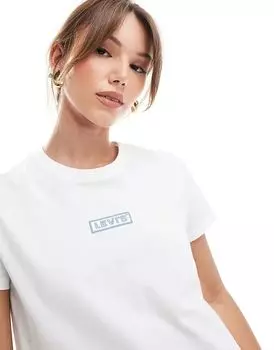 Футболка с логотипом Perfect shine box tab белого цвета Levi's