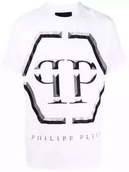 Футболка с логотипом Philipp Plein, белый