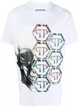 Футболка с логотипом Philipp Plein, белый
