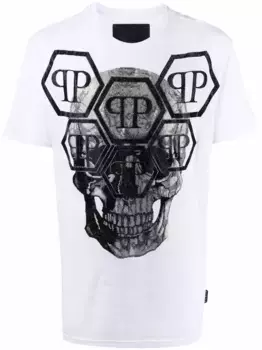 Футболка с логотипом Philipp Plein, белый