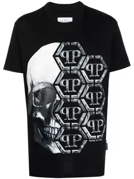 Футболка с логотипом Philipp Plein, черный