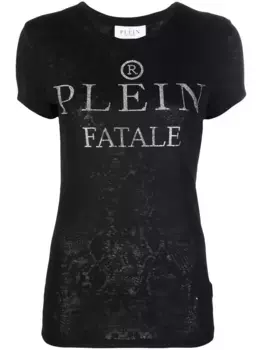 Футболка с логотипом Philipp Plein, черный