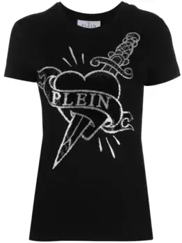 Футболка с логотипом Philipp Plein, черный