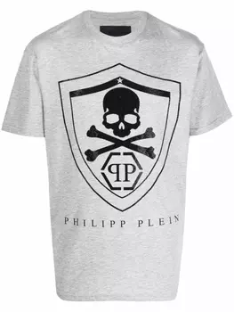 Футболка с логотипом Philipp Plein, серый