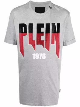 Футболка с логотипом Philipp Plein, серый