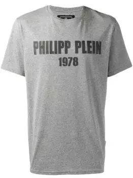 Футболка с логотипом Philipp Plein, серый