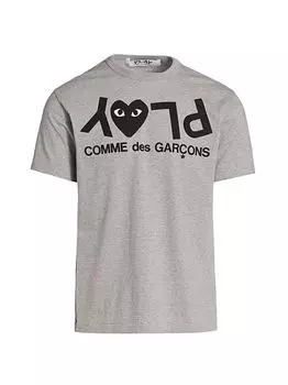 Футболка с логотипом Play Comme des Garons PLAY, серый