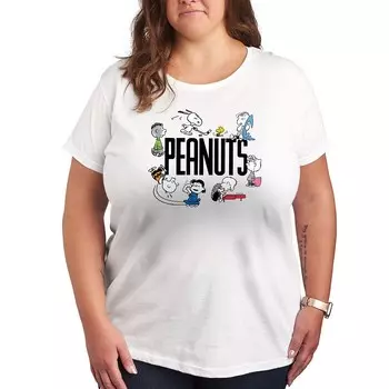 Футболка с логотипом Plus Peanuts Group Licensed Character, белый