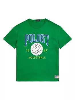 Футболка с логотипом Polo 67 Volleyball Polo Ralph Lauren, зеленый