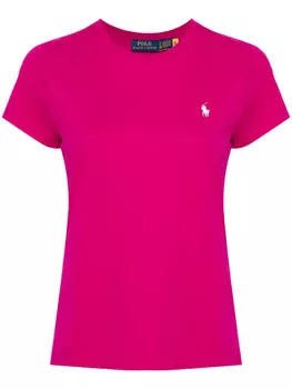 Футболка с логотипом Polo Pony Polo Ralph Lauren, розовый