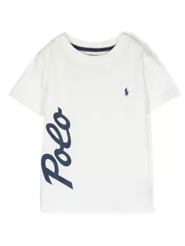 Футболка с логотипом Polo Pony Ralph Lauren Kids, белый