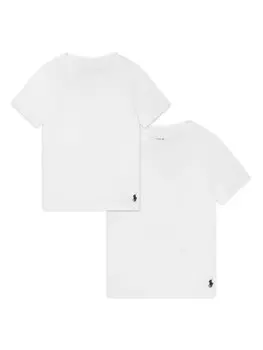 Футболка с логотипом Polo Pony Ralph Lauren Kids, белый