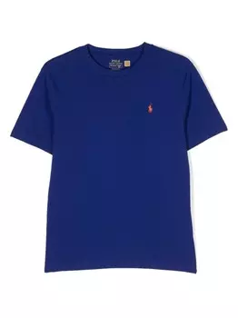 Футболка с логотипом Polo Pony Ralph Lauren Kids, синий