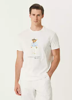 Футболка с логотипом Polo Ralph Lauren, белый