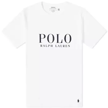 Футболка с логотипом Polo Ralph Lauren Lounge, белый