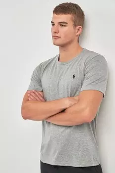 Футболка с логотипом Polo Ralph Lauren, серый