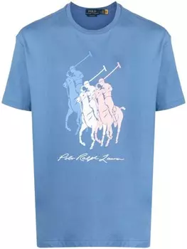 Футболка с логотипом Polo Ralph Lauren, синий