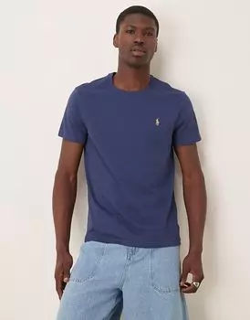 Футболка с логотипом Polo Ralph Lauren в темно-синем цвете