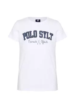 Футболка с логотипом POLO SYLT, цвет 11-0601 Bright White