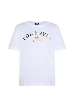 Футболка с логотипом POLO SYLT, цвет Bright White