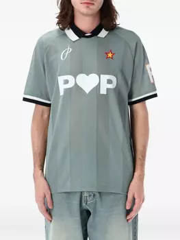 Футболка с логотипом Pop Trading Company, зеленый