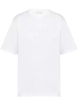 Футболка с логотипом Prada, белый